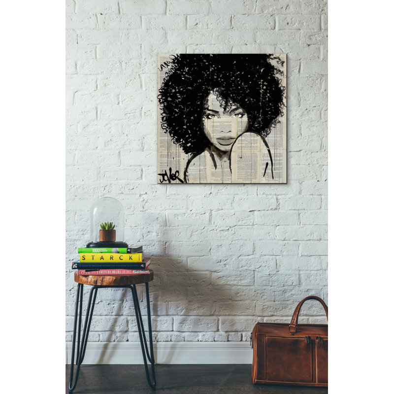 «Angel» par Loui Jover, impression sur toile tendue, H 37 po x l 37 po x P 1,5 po