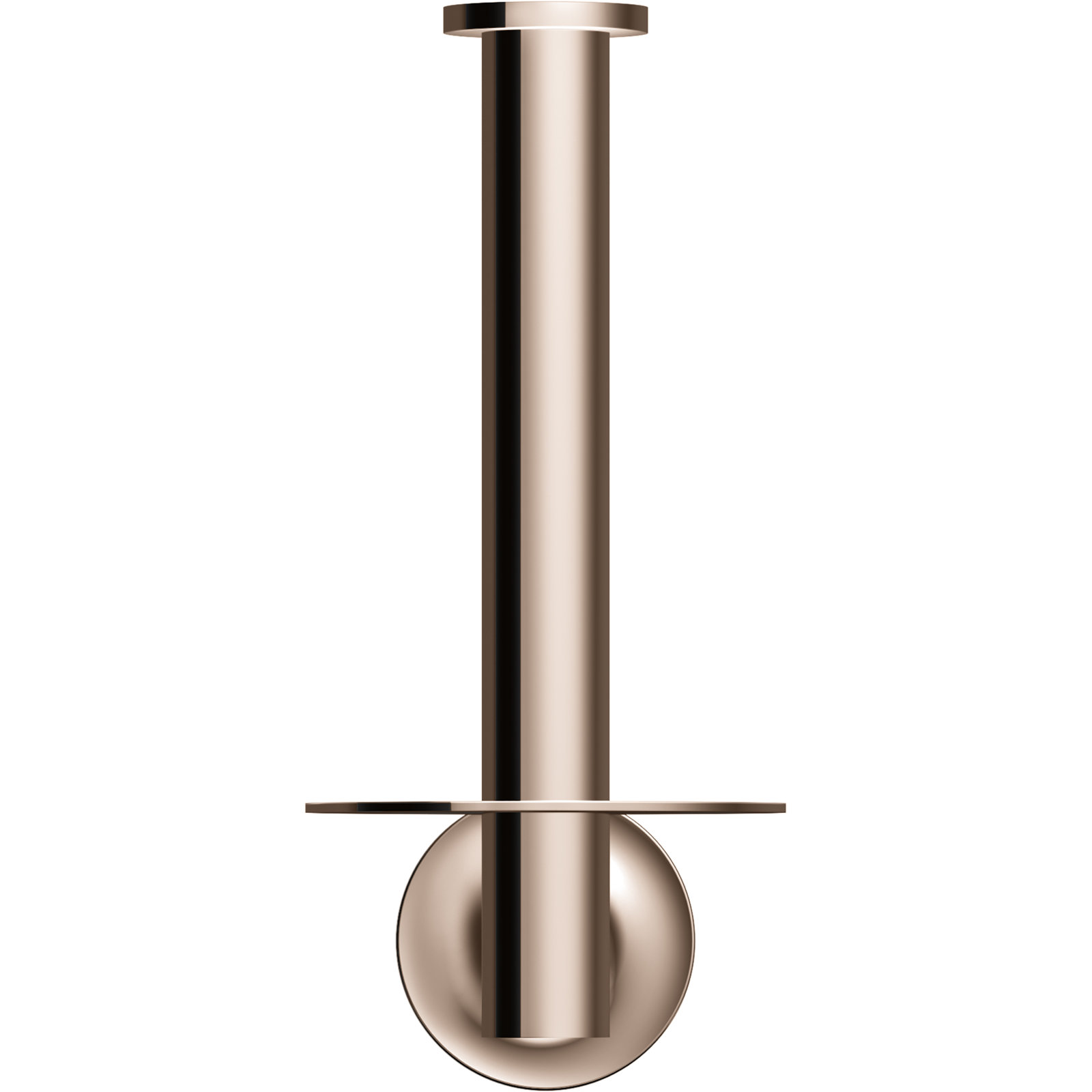 Purist Vertical Toilet Paper Holder, Wall-Mount Bathroom Toilet Paper Holder, Brushed Chrome