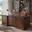 Bureau 70,87 "en bois massif brun américain