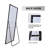 Shatterproof Aluminum Rectangle Full Length Mirror with Stand -416300879-416300871