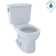 Drake® 1.28 GPF (Water Efficient) Round Two-Piece toilet (Seat Not Included)