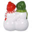 Banc sculpté bonhomme de neige Poudre Pals