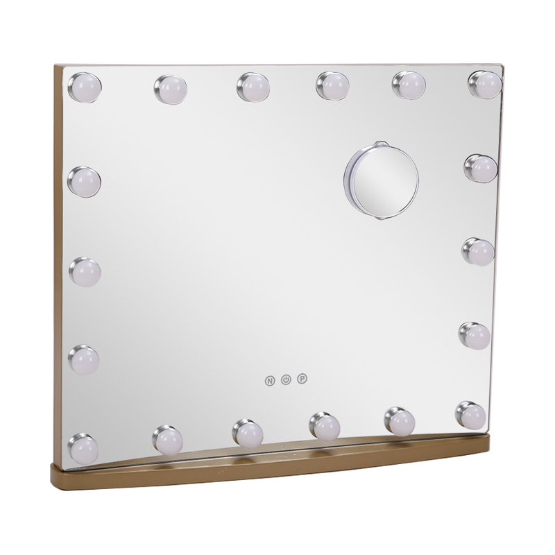 Muscatine Metal Flat Floor Mirror, Gold