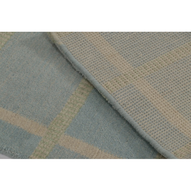 Art Deco Hand Knotted Wool Area Rug, Rectangle 8' x 10'