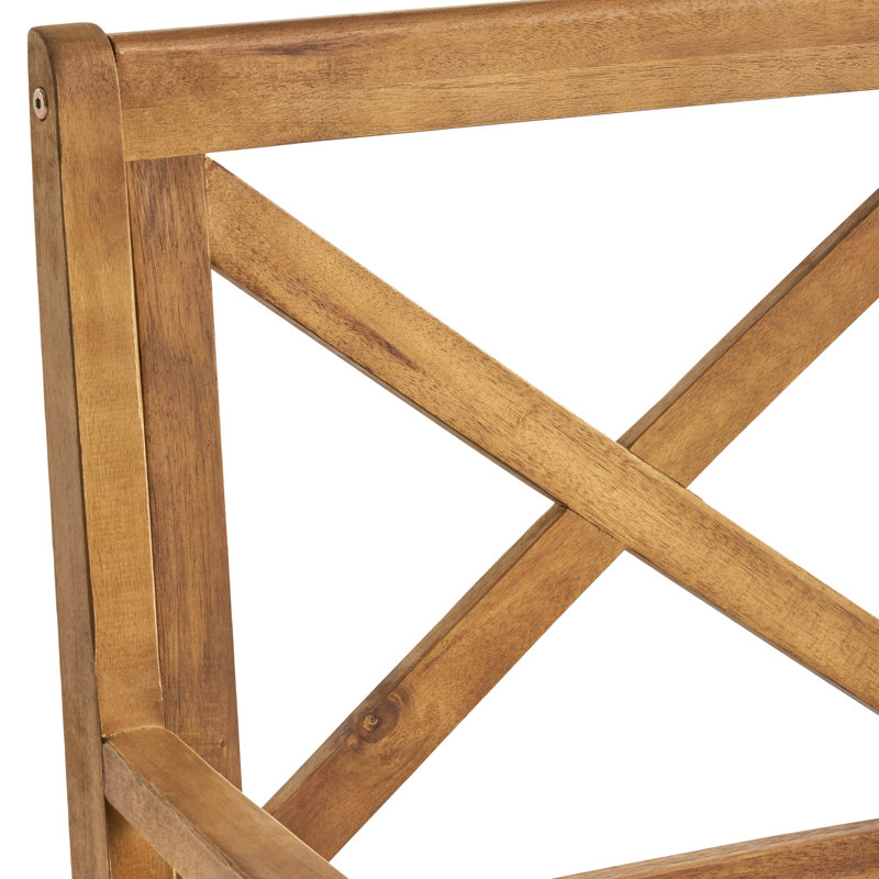 Chaise de salle à manger 2 pièces avec 2 coussins bleus Perla pour la cour, la piscine et le jardin
