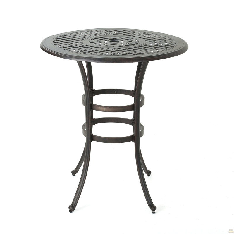 Table de bar en fonte d'aluminium