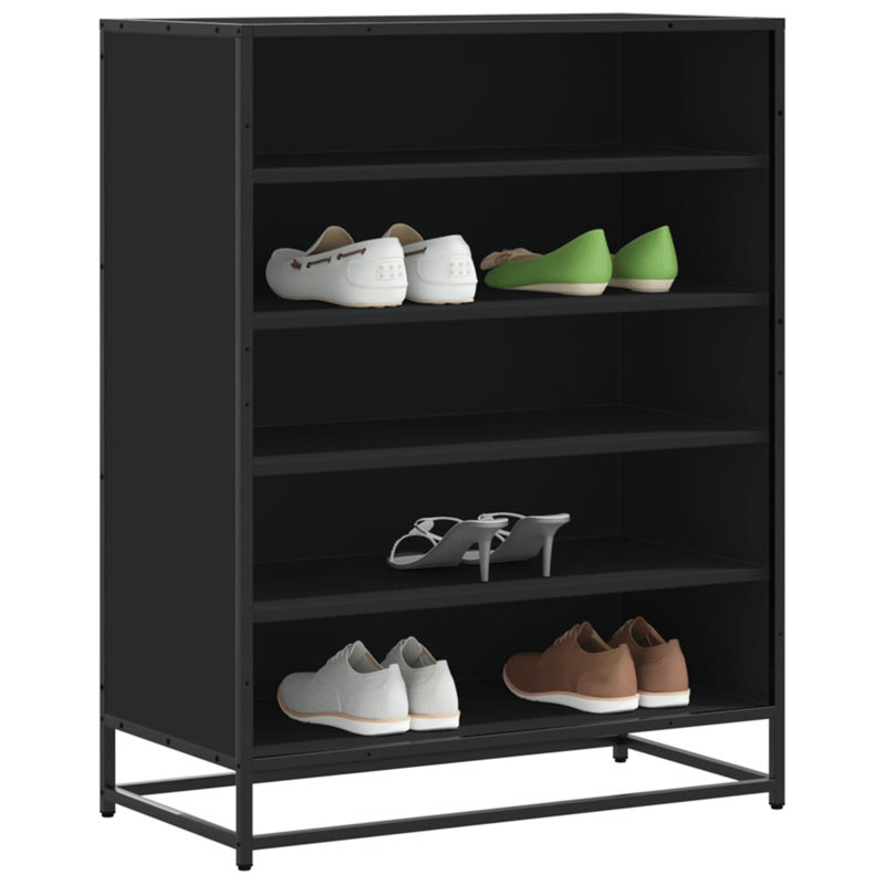Beauchamps 15 Pair Shoe Storage Cabinet, Black