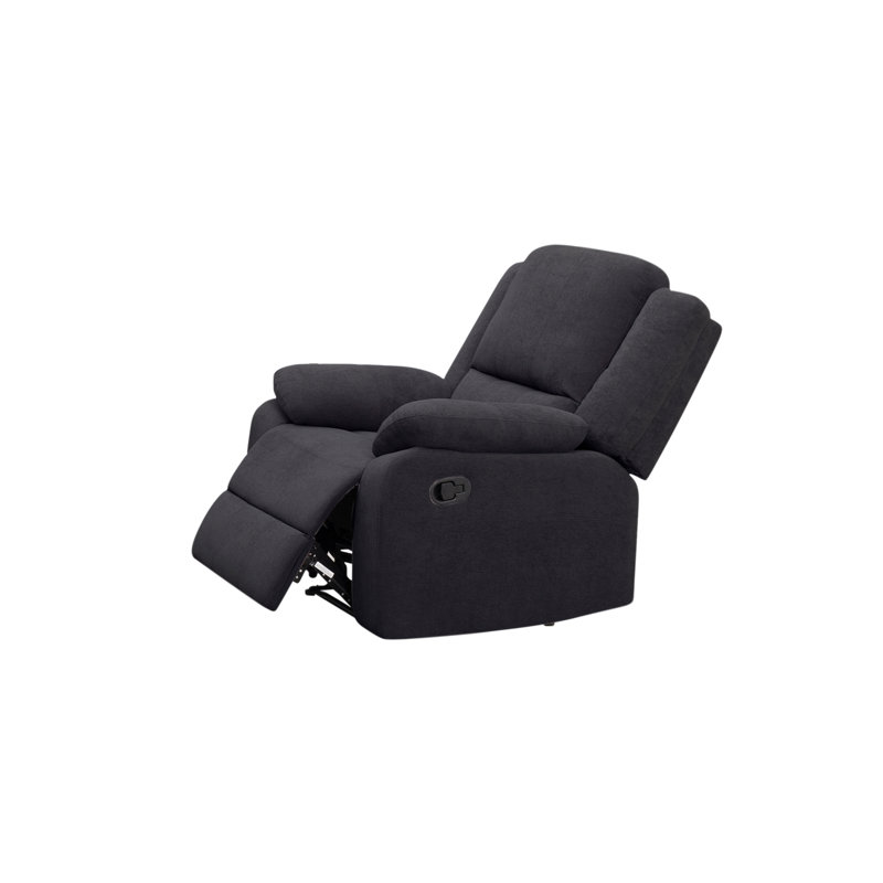 Fauteuil inclinable inclinable - Fauteuil inclinable simple en microfibre moderne, Noir