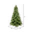 King Green Spruce Artificial Christmas Tree with Stand-2044684883