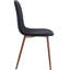 4 choix de salle à manger noirs: pieds en métal couleur noyer pour une collection de luxe 4 élégante et confortable: avec un haut de gamme-1746172972-1746172968
