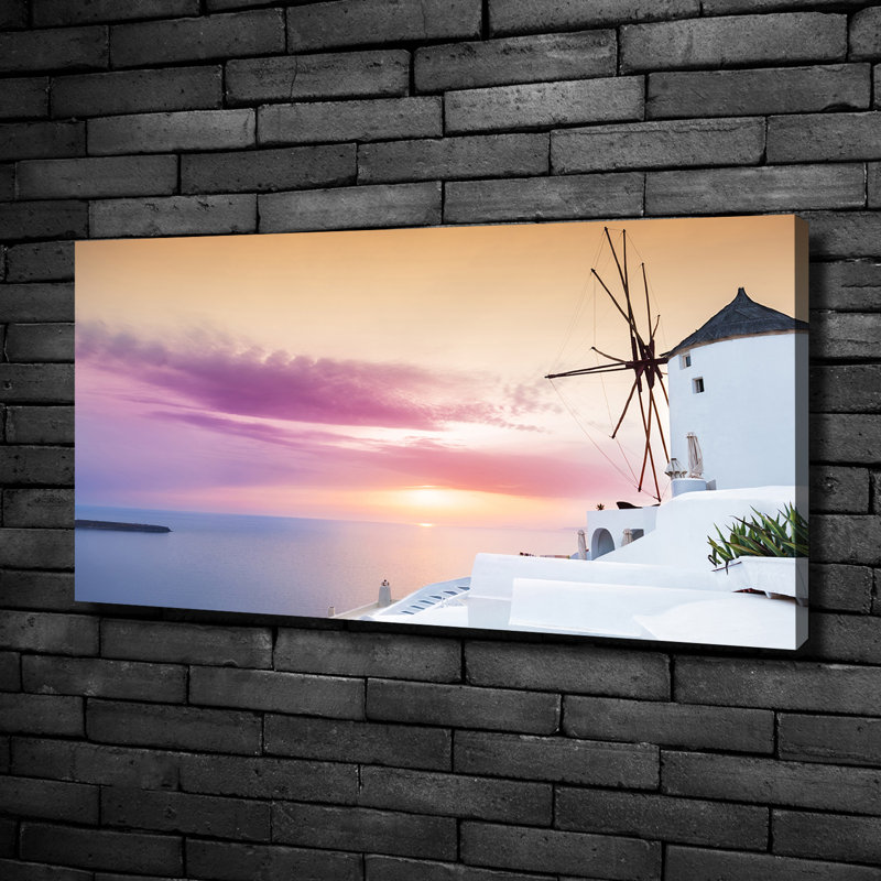 Santorini Greece - Wrapped Canvas Print, Wrapped Canvas, 50cm H x 100cm W