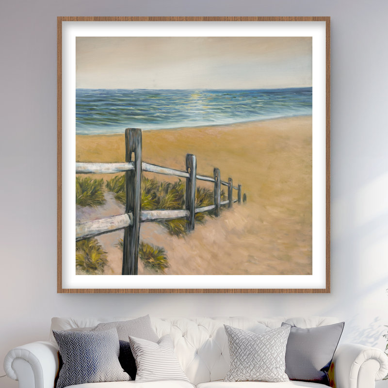 Bord de mer tranquille - Impression sur toile encadrée