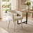 Modern 5-Piece Dining Set With 59" Rectangular Table And 4 Upholstered Arm Chairs-1474395255
