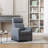 25.59" Wide Modern and Upholstered Soft Push Back Recliner With Massage (Set of 2)