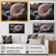 Une fleur de gerbera rose en hiver III - Impression sur toile-38037494-38037495