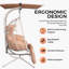 Chaise de jardin spacieuse en acier