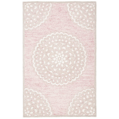Pezanetti Hand-Tufted Oriental Wool and Cotton Rug