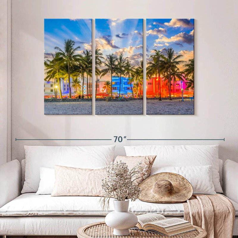 Sirci Ocean Drive Miami, H 32 po x l 50 po