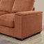 Canapé modulaire à assise profonde avec repose-pieds, canapé-lit en velours côtelé-1174424241
