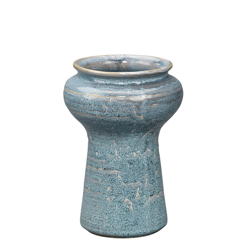 Oceanic Blue Ceramic Table Vase Set