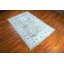 Tapis en laine noué à la main 3 x 5, tapis décoratif botanique, décoration intérieure neutre