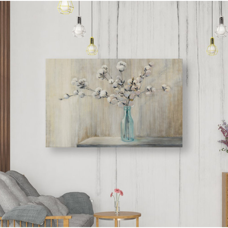 " Cotton Bouquet " by Julia Purinton, 26" H x 40" W