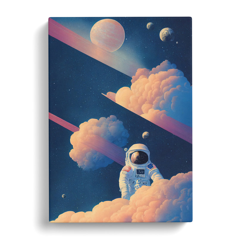 Astronaut In The Clouds, 50cm H x 35cm W x 3cm D