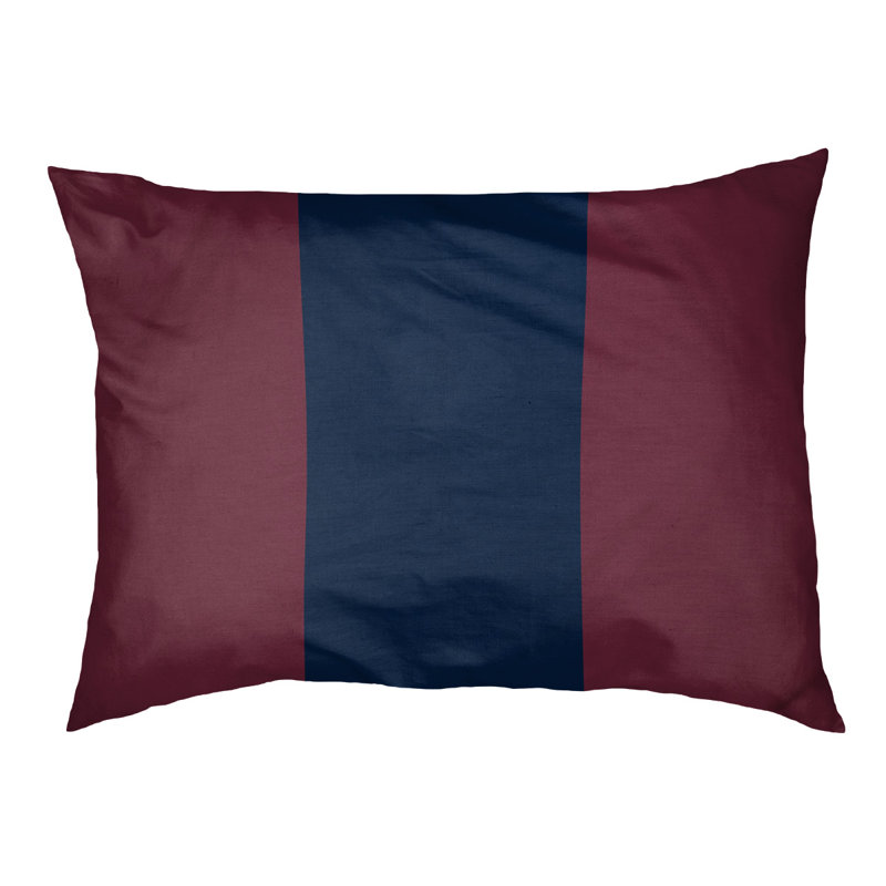Coussin Designer, Vin / bleu marine / vin, Grand (L 40 po x l 50 po)