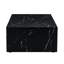 Table basse à texture de marbre noir, 39,3 x 23,6 x 11,8 - Table élégante et fonctionnelle de 39,3 x 23,6 x 11,8 pouces avec finition-11118336-11118339
