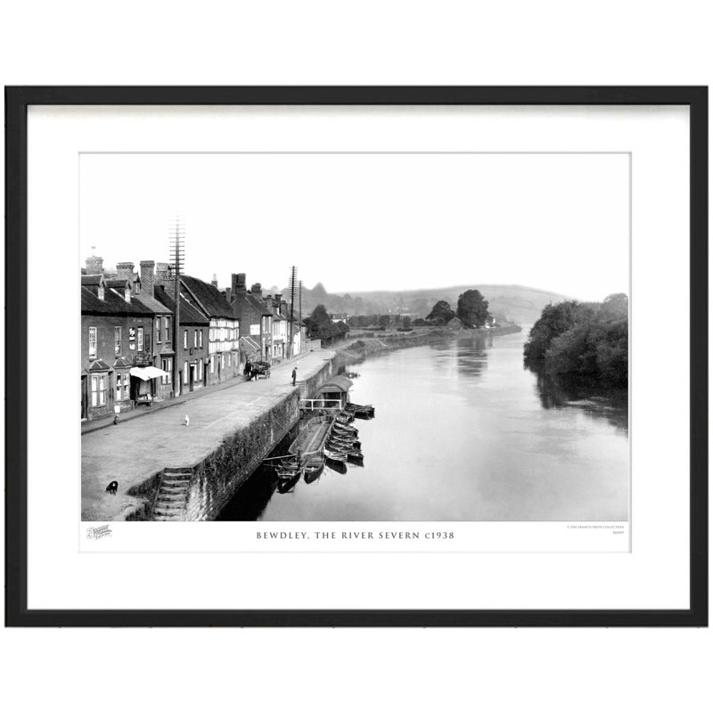 Bewdley, The River Severn C1938 by Francis Frith - Single Picture Frame Print, 45cm H x 60cm W x 2.3cm D