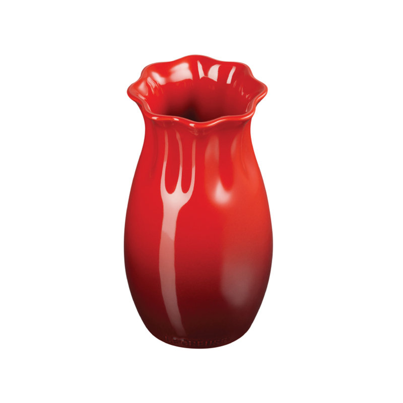 Flower Petal Vase, Cerise