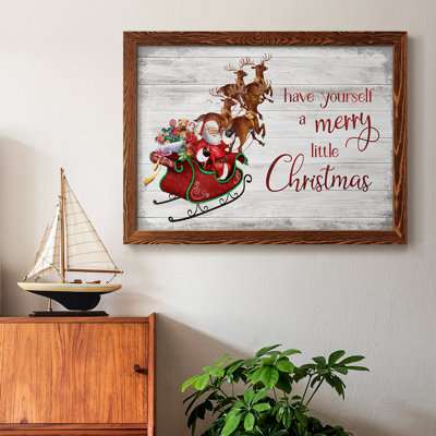 «Merry Little Christmas», reproduction d'art sur toile