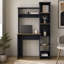 De bureau H 64 po, 7 tablettes, bleu Alby / chêne naturel - Bureau à domicile