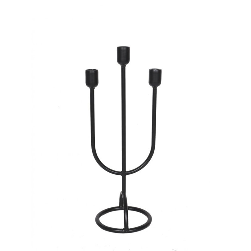 Bougeoir candélabre pour 3 chandeliers