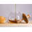 Glass & Wood Honey Jar
