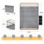Stainless Steel Dish Drying Rack With Wooden Handle, Removable Drain Tray, And Cutlery Holder-100498795