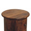 Solid Wood Round Accent Chest