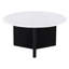 Table d'appoint luxueuse ronde sur pied à piédestal et table d'appoint de salon