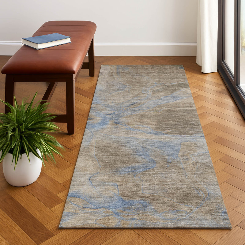 Premium Machine Washable Verlin AMF1781 Contemporary Rug, Runner 2'3" x 7'6"