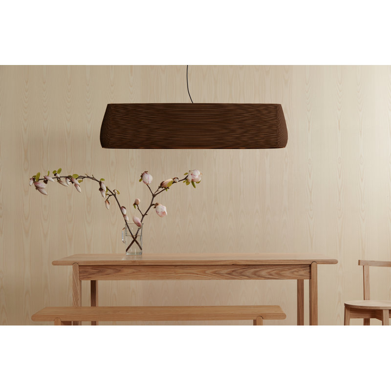 Luminaire suspendu linéaire Scraplights 48, Naturel