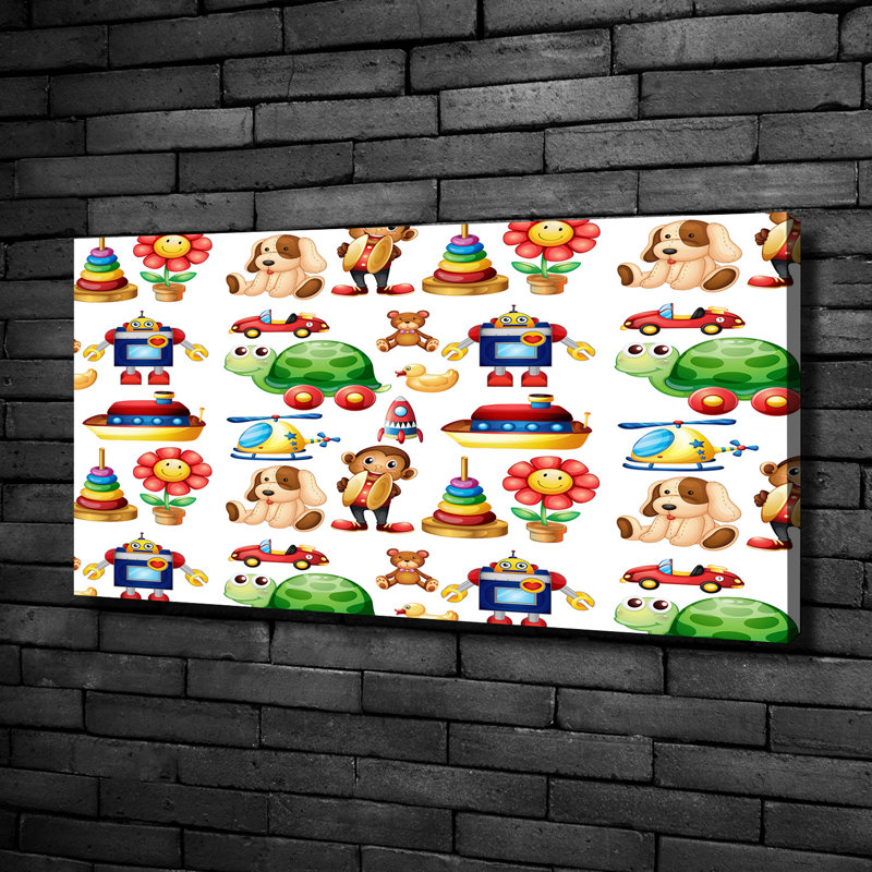 Toys - No Frame Print on Canvas, 50cm H X 100cm W