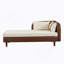Chaise longue de rangement avec coussins moelleux