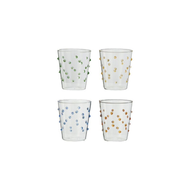Dotted Borosilicate Glassware Set