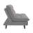 Casual Living Room 1pc Elegant Lounger Light Gray Textured Fabric Upholstered Sleeper Sofa Versatile Placement Furniture-2128858543