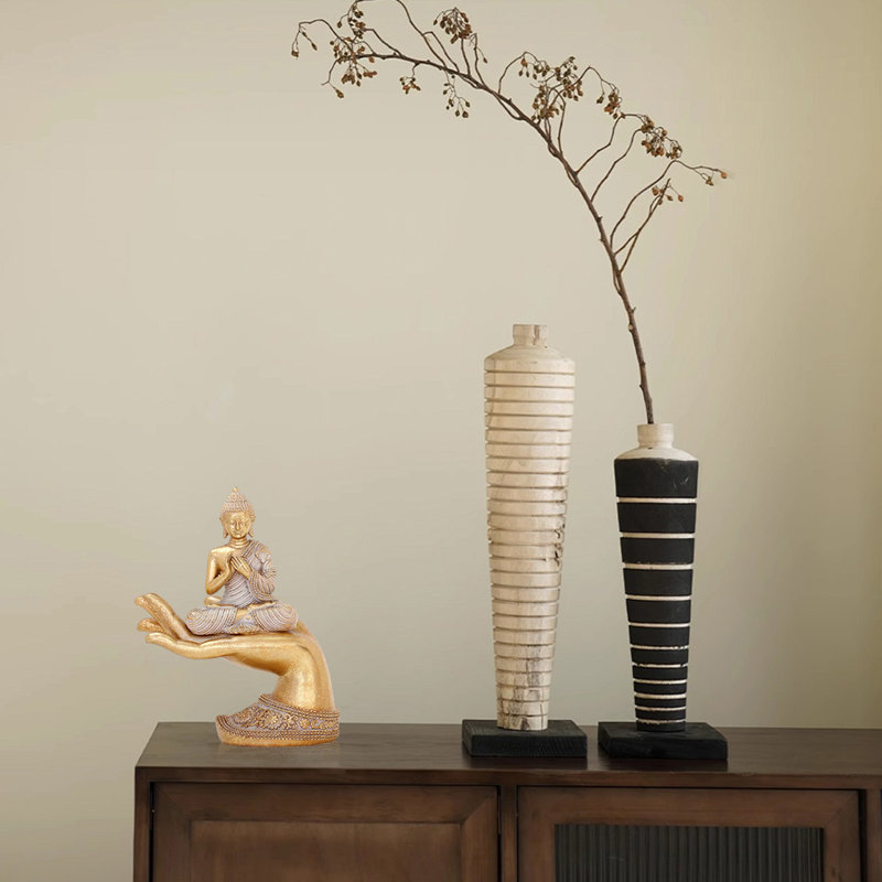 Statue de Bouddha pour la décoration intérieure, petites statues de Bouddha dorées pour le décor zen