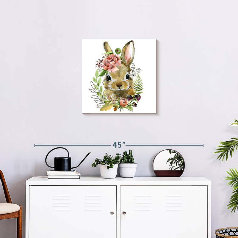 Crowle Cute Spring Bunny, 20" H x 20" W