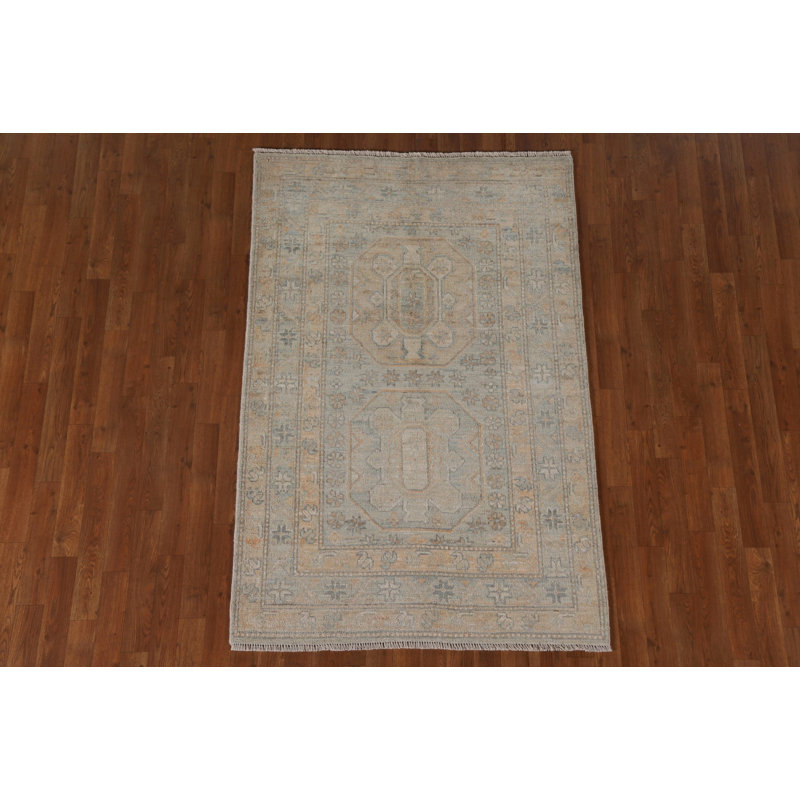 Vegetable Dye Oushak Turkish Area Rug 4x6