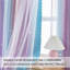 Rideaux arc-en-ciel pour chambre d'enfant - occultant, 1 panneau avec décalcomanies murales licorne-1075178217-1075178219