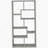 7-Shelf Bookshelf, Bookcase With Open Compartments