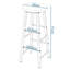 Upholstered Bar Stool with Steel Frame-2094265447-2094265467